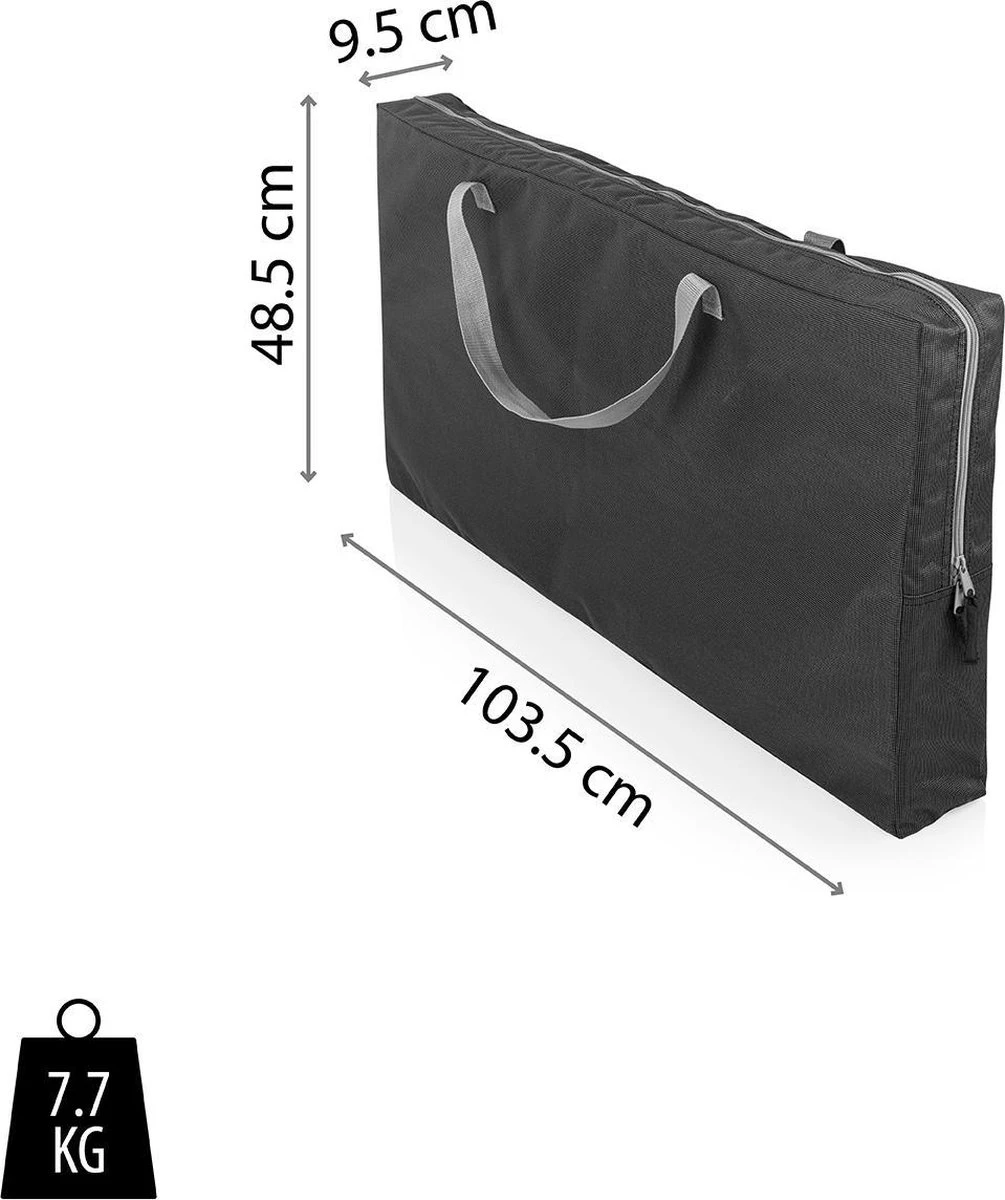 Campart Campingkeuken KI-0734 - Campingkast Groot - 4 Verstelbare Poten - Opvouwbaar En Lichtgewicht - Inclusief Opbergtas - Grijs - Afbeelding 2