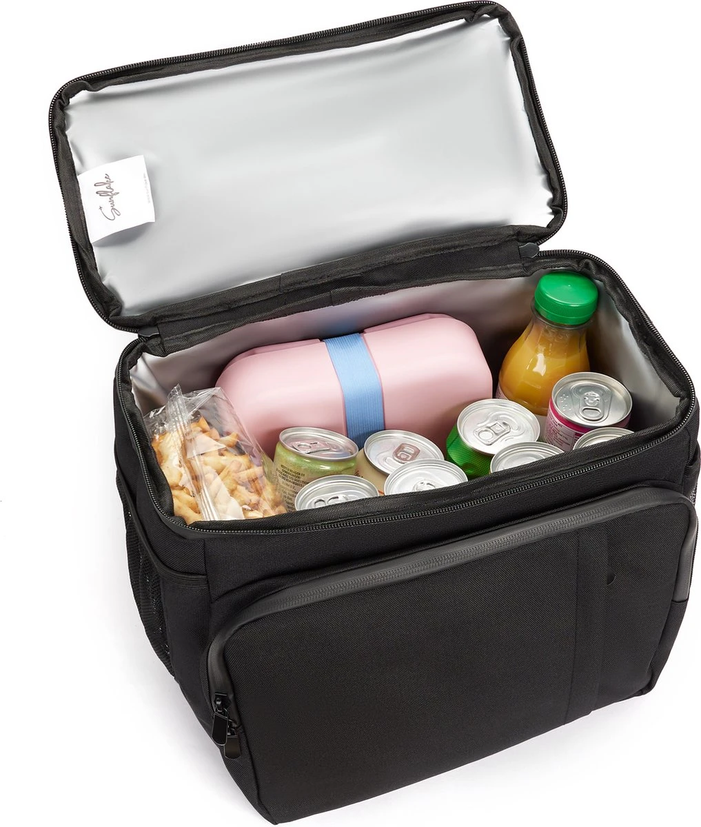 Sunflake Koeltas Rugzak (28L) - Geschikt Voor 16 Blikjes - Lunchtas Voor Dames En Heren - Zwart - Afbeelding 3