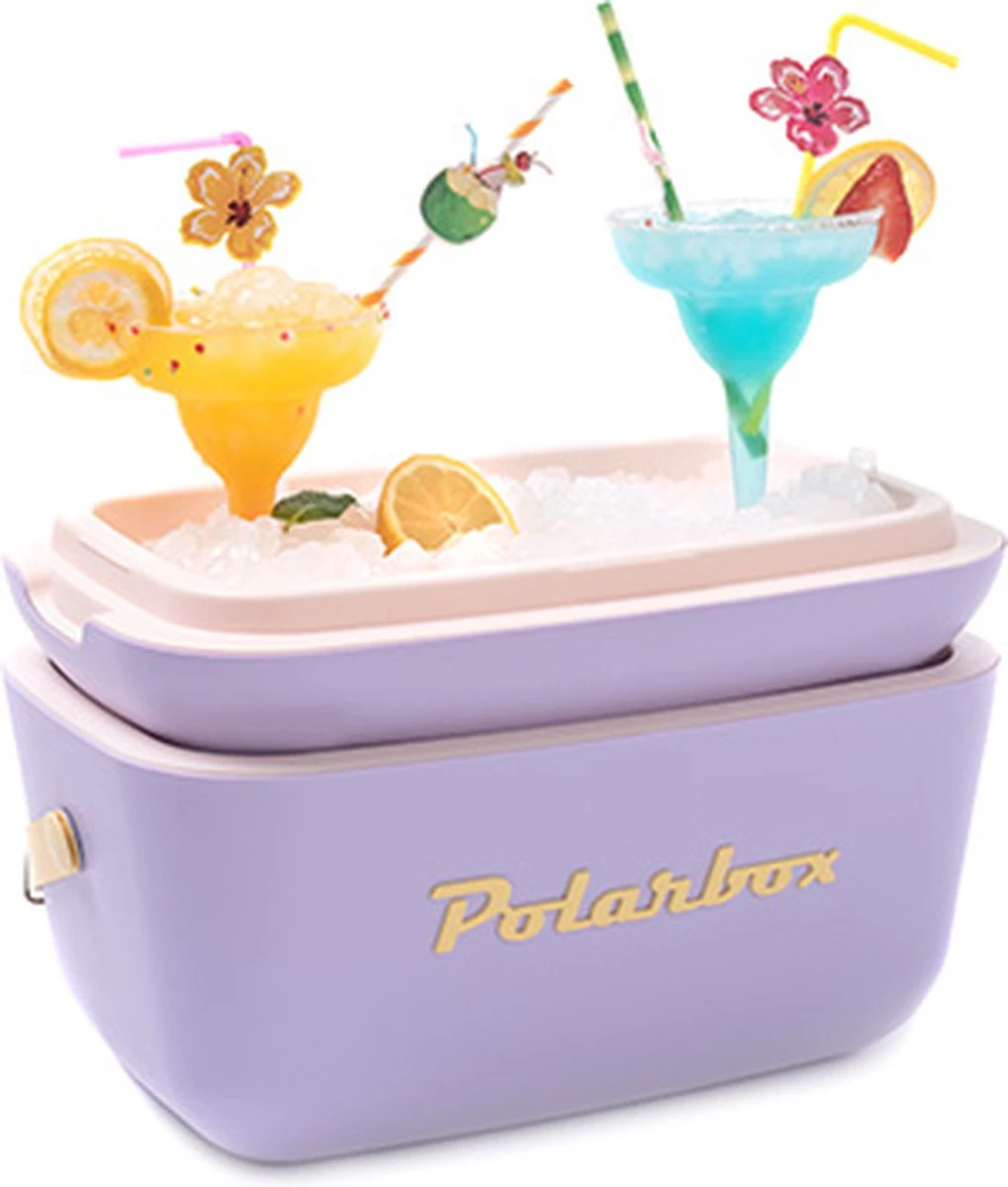 Merkloos Polarbox - Koelbox - Met Schouderband - Paars - 12 Liter - 40x26x(H)23cm - Afbeelding 2