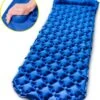 TRVLMORE Slaapmat - Zelfopblazend - 1 Persoons - Ingebouwde Pomp En Kussen - Blauw