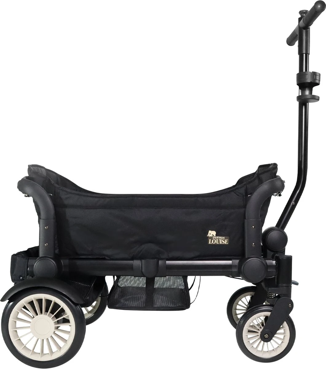 Deryan Luxe Sandy Bolderkar - Duo Buggy - Tandem Buggy - Opvouwbaar - Inklapbare Bolderwagen - Duo Kinderwagen - Zwart - Afbeelding 8