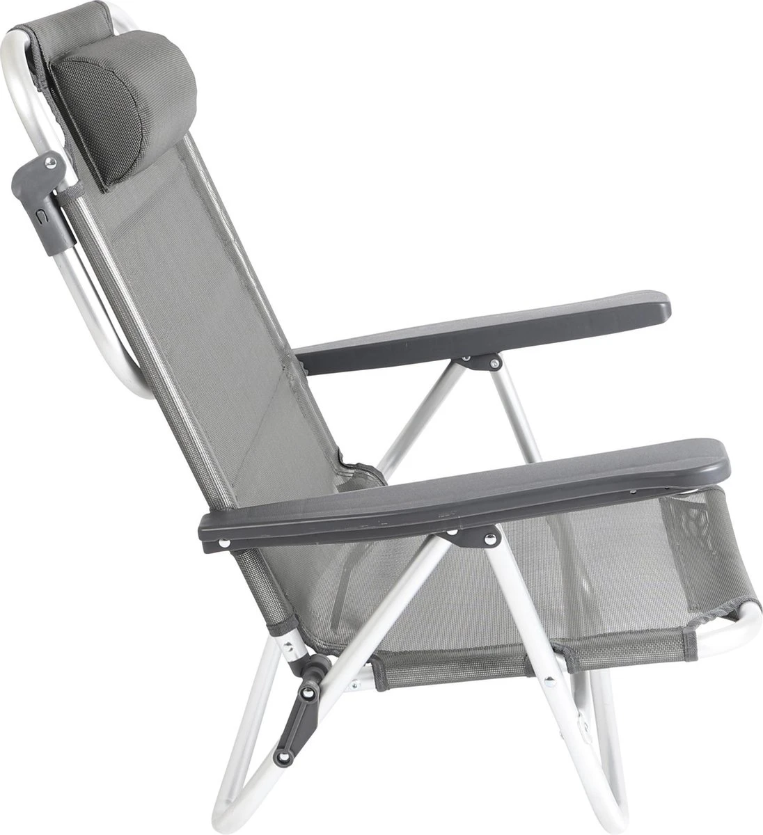 Bo-Camp Beach Chair - Monaco - Aluminium - Grijs - Afbeelding 5