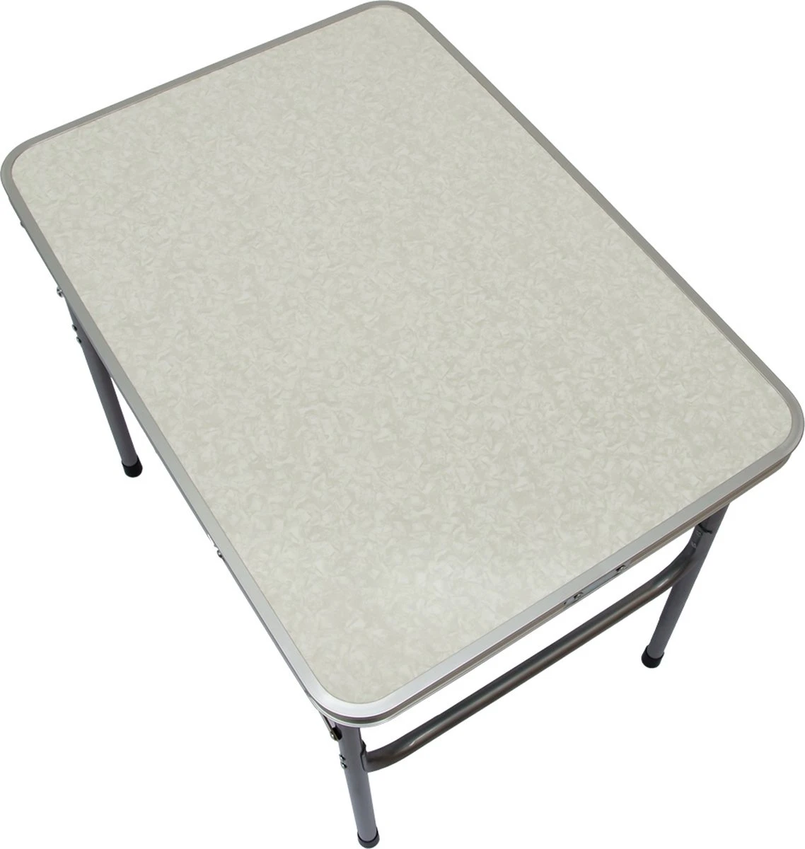 Alu Campingtafel 70x55cm - Inklapbbar Kampeertafel - Picknicktafel Licht Vouwtafel Klaptafel Grijs - Afbeelding 2