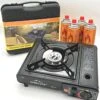 Camping Kooktoestel - Draagbaar Gasfornuis - Incl. 4x Gasflessen En Koffer