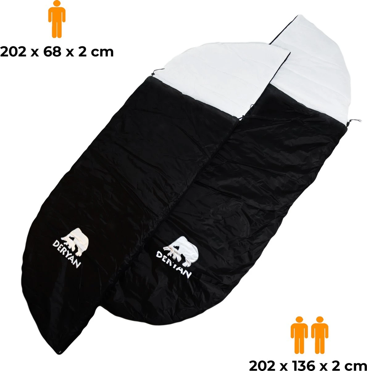 Deryan Cocoon Pop Up Tent - Slaapzak - Luchtbed - Luchtpomp - 4 Persoons - Zilver - Afbeelding 10