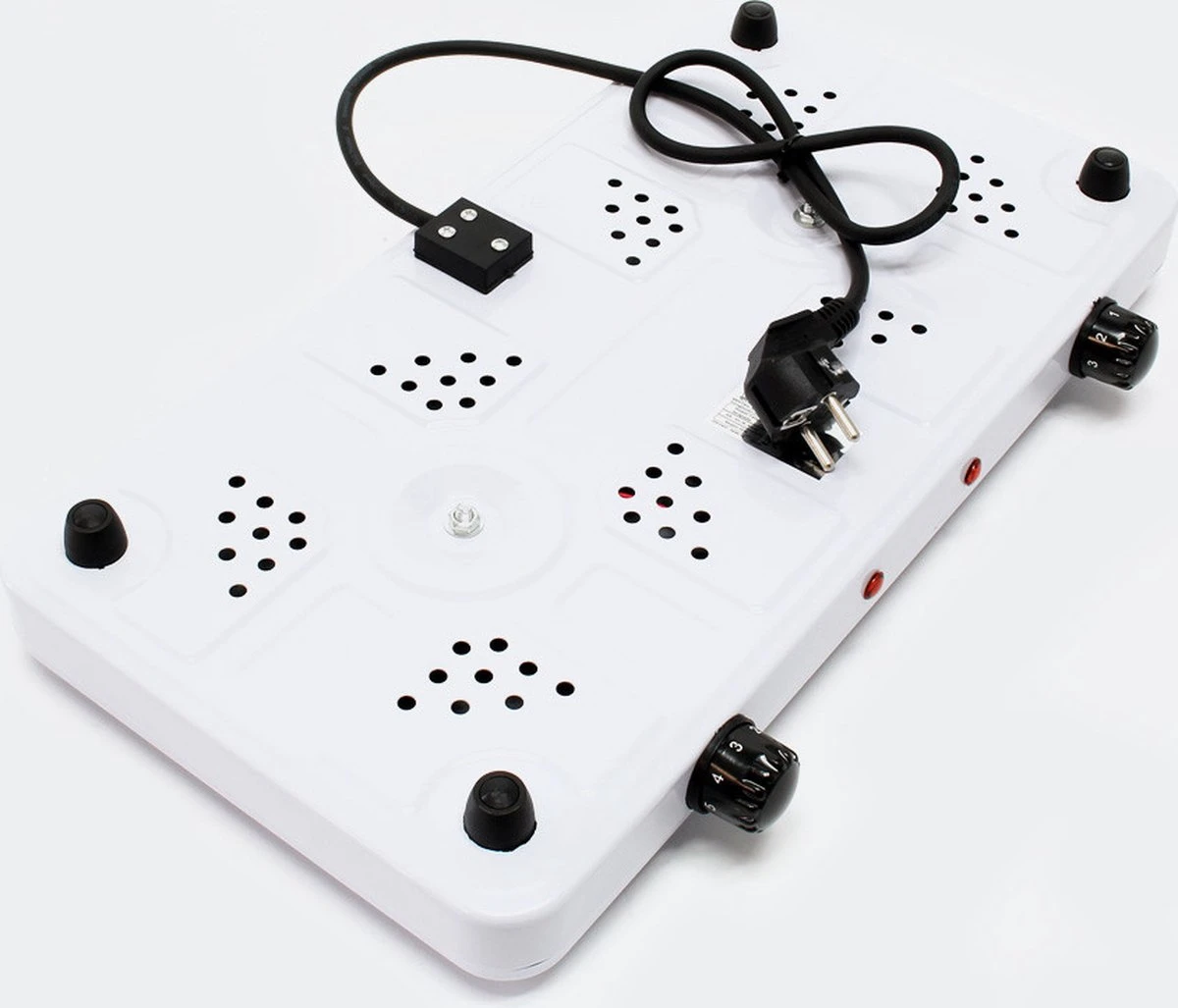 Dubbele Elektrische Kookplaat 2-Pits - Losse Camping Kookstel Fornuis - Kooktoestel Kampeer Kookstel - Afbeelding 3