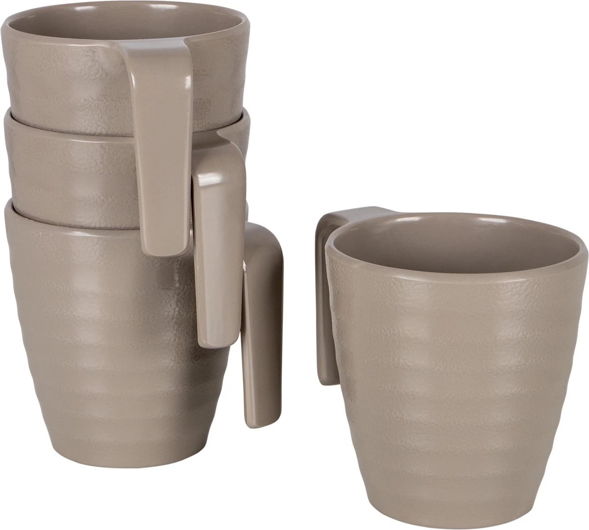 Bo-Camp Servies - Campingbord - Stone - 16-Delig - Beige - Afbeelding 3