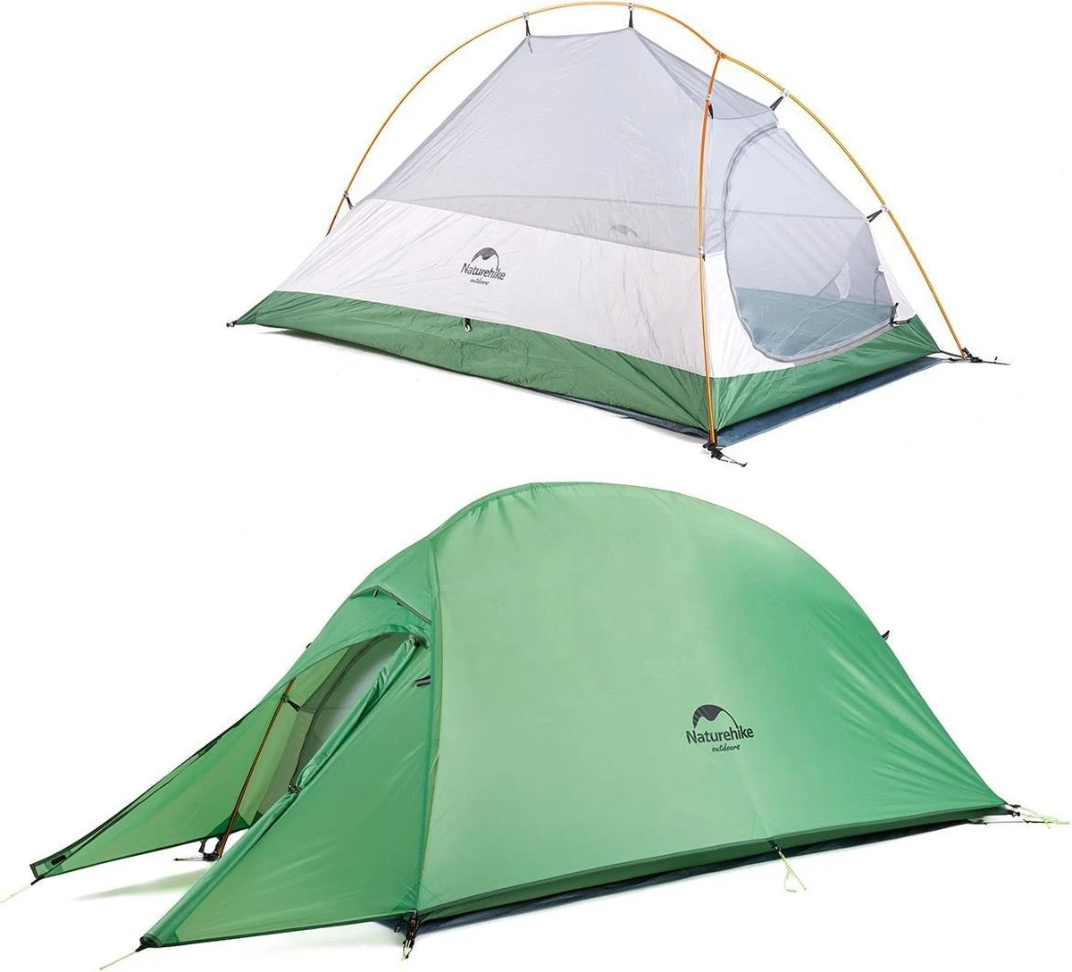 Cloud Up 1 Upgraded - Naturehike® - 1 Persoons Tent - Lichtgewicht Tent - Incl. Grondzeil - 210T 3000mm - Outdoor - Waterdicht - Hiking & Wandelen - Afbeelding 9