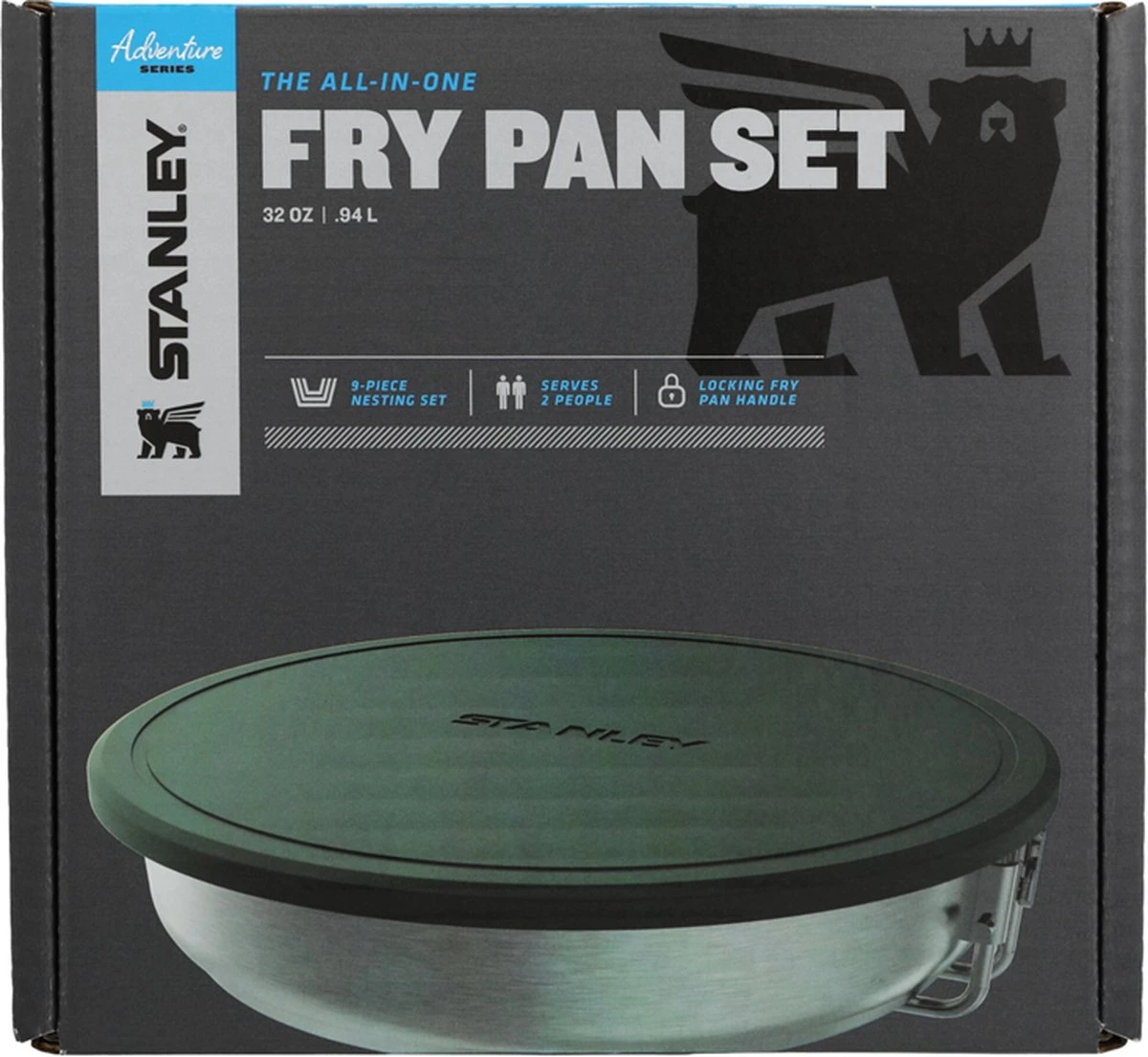 Stanley The All-In_One Fry Pan Set 1 L - Campingkookset - Stainless Steel - Afbeelding 14