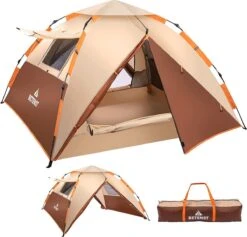 Merkloos Kamping Tent / Absolutely Waterproof, Lightweight Camping Tent With - Tent Ideal For Camping In The Garden, Dome Tent,