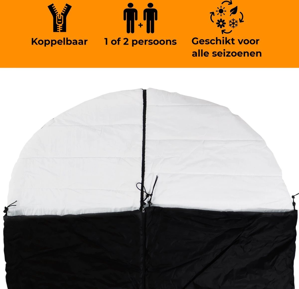 Deryan Cocoon Pop Up Tent - Slaapzak - Luchtbed - Luchtpomp - 4 Persoons - Zilver - Afbeelding 12