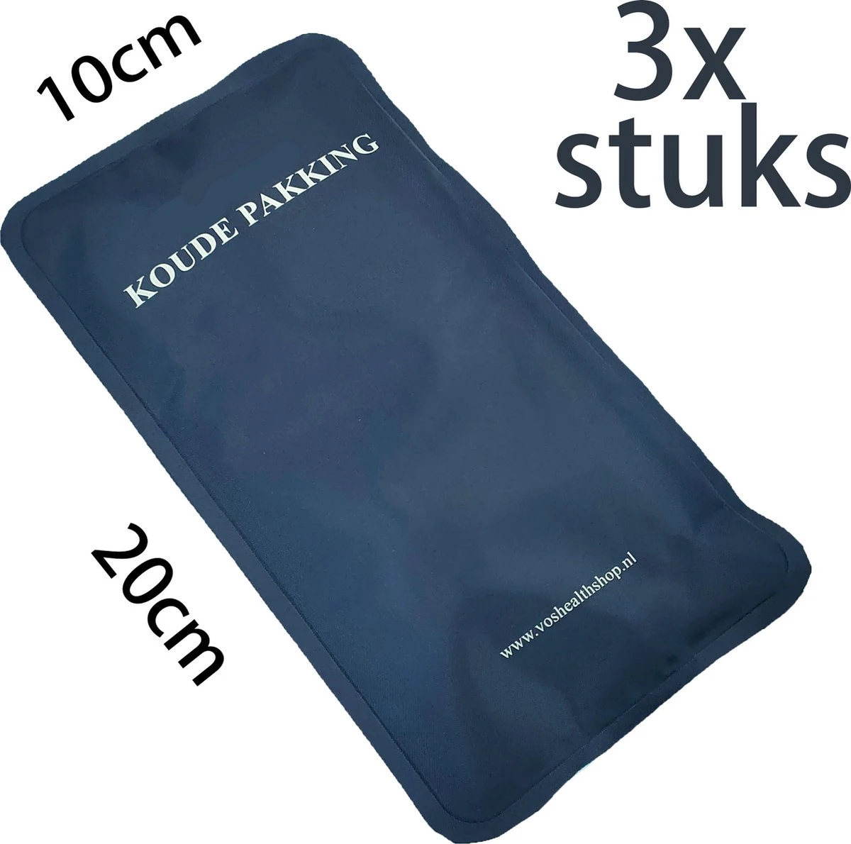 Platte Koelelementen - 3 Stuks - Hot / Cold Pack - 10 X 20 Cm - 180 Gram - Coolpack / Icepack - Voor Bij Blessures / Koeltas