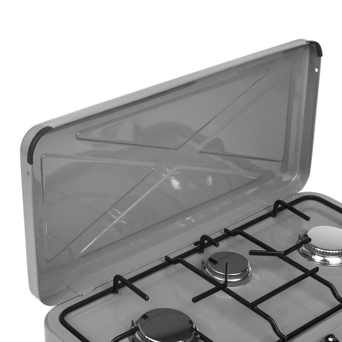 Campart Campingkooktoestel GA-8403 - Gas Kooktoestel 3 Pits - Kookplaat Kamperen - Grijs - Afbeelding 2