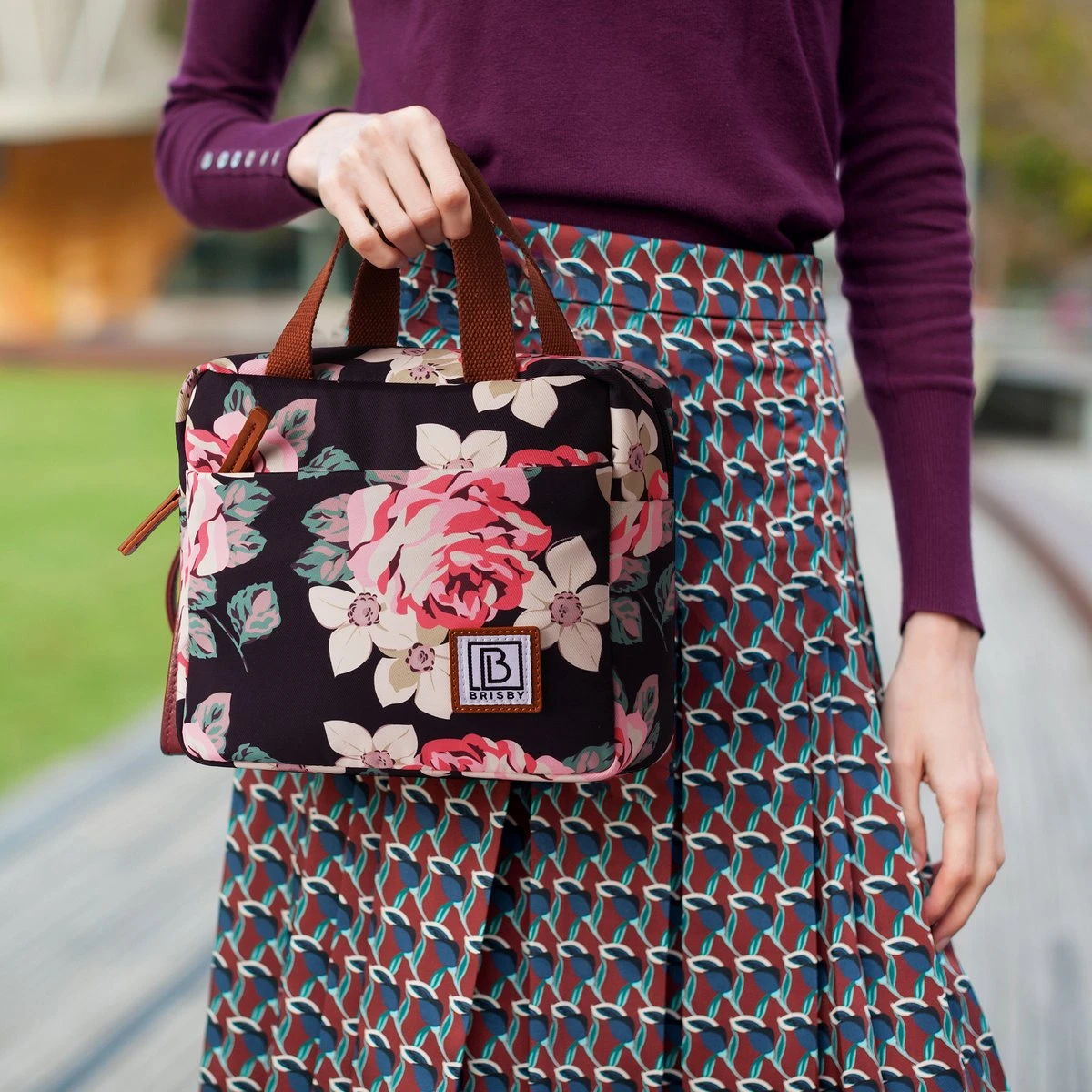 Brisby 4 Laags Geïsoleerde Koeltas - Lunchtas 4 Liter - Bloemetjes - Afbeelding 4