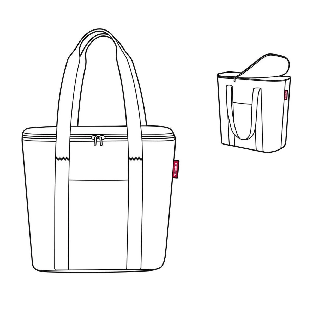 Reisenthel Thermoshopper Koeltas - 15L - Dots Zwart - Afbeelding 3