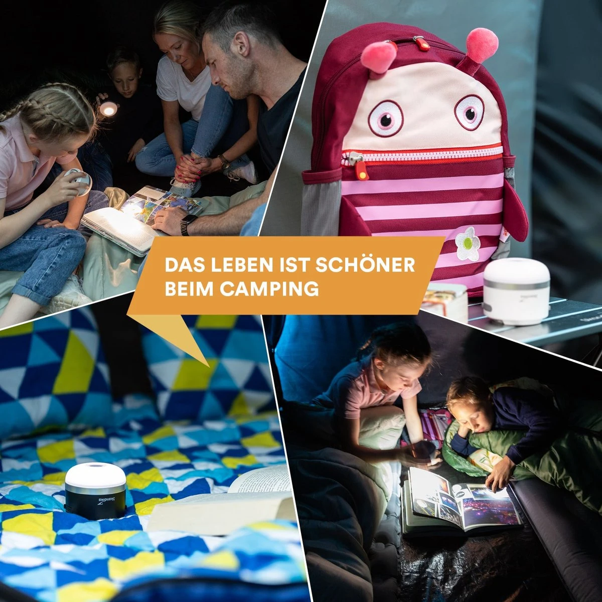 Skandika Campinglamp Tarfala – Tentlampen – Campinglampen – Kampeerlamp – Tentlamp Oplaadbaar, Traploos Dimbaar, Ophanghaak, USB Aansluiting – 3600 MAh Powerbank – Warm Wit, Koel Wit, 110 H Batterij – Tentlamp Buiten – Energieklasse A ++ - Zwart - Afbeelding 5