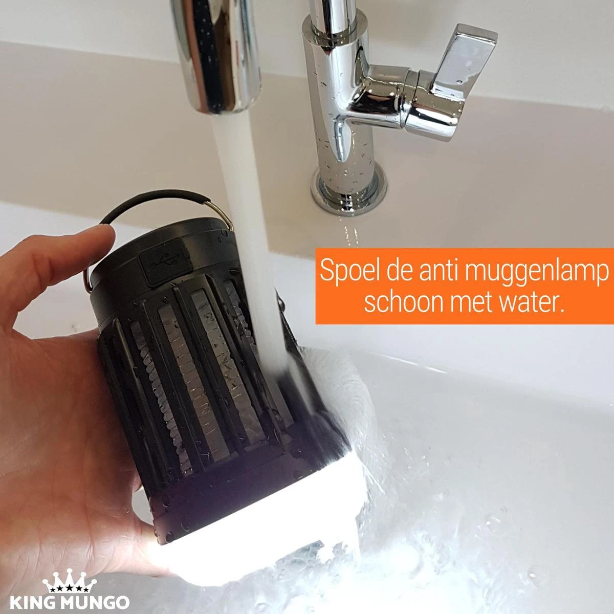 Anti Muggenlamp LED Camping Lamp | Thuis Muggen Vanger Lamp Oplaadbaar | King Mungo - Afbeelding 7