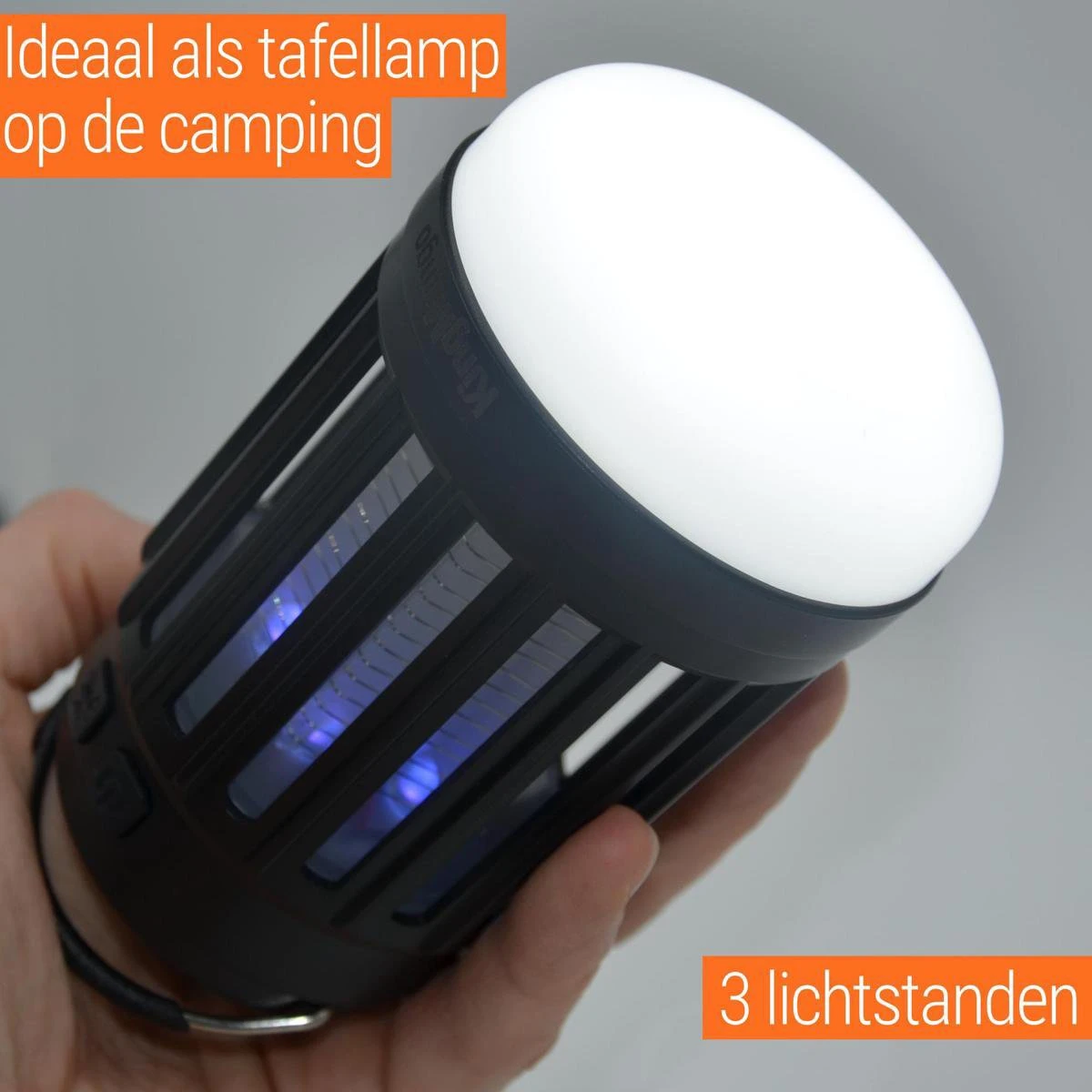 Anti Muggenlamp LED Camping Lamp | Thuis Muggen Vanger Lamp Oplaadbaar | King Mungo - Afbeelding 13