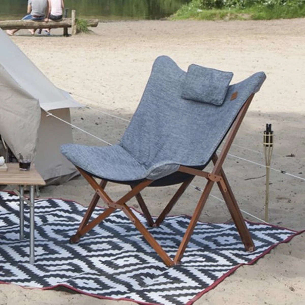 Bo-Camp - Urban Outdoor - Relaxstoel - Bloomsbury - L - Oxford Polyester - Grijs - Afbeelding 20