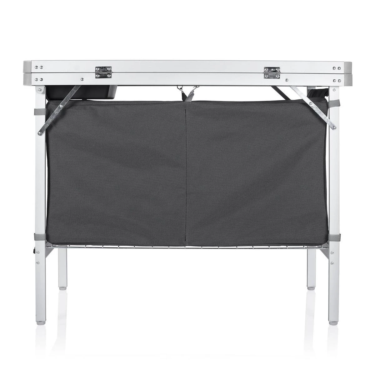 Campart Campingkeuken KI-0757 – Complete Keuken En Campingkast – Opvouwbaar En Inclusief Draagtas - Grijs - Afbeelding 7