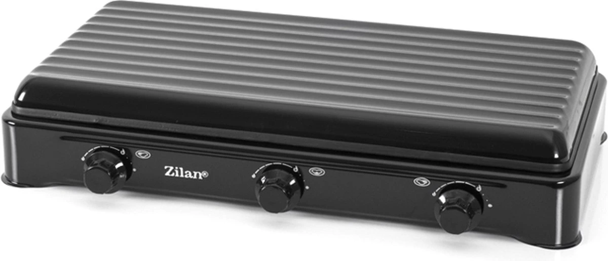 Zilan - Gas Kooktoestel 3 Pits - Campingkooktoestel - Gaskookplaat - Zwart - Afbeelding 4