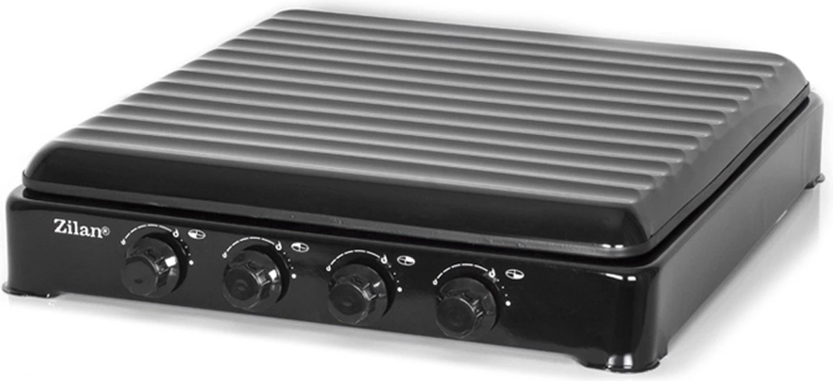 Zilan - Gas Kooktoestel 4 Pits - Campingkooktoestel - Gaskookplaat - Zwart - Afbeelding 3