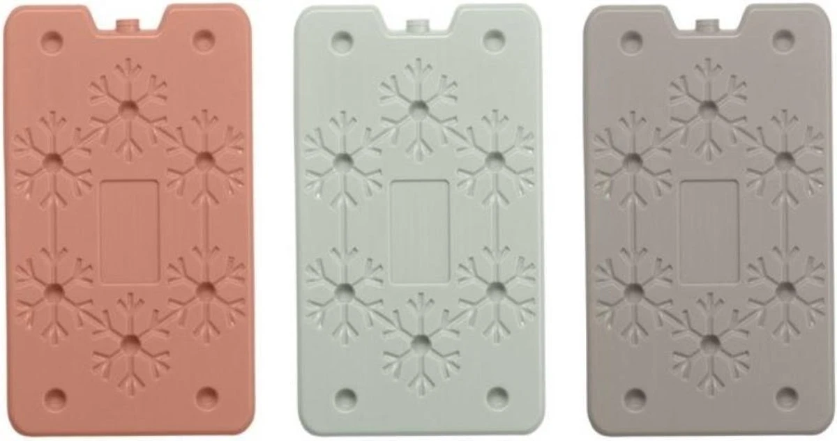 Orange85 Koelelementen - 3 Stuks - 25 X 14 Cm - 3 Kleuren - 400 Gram