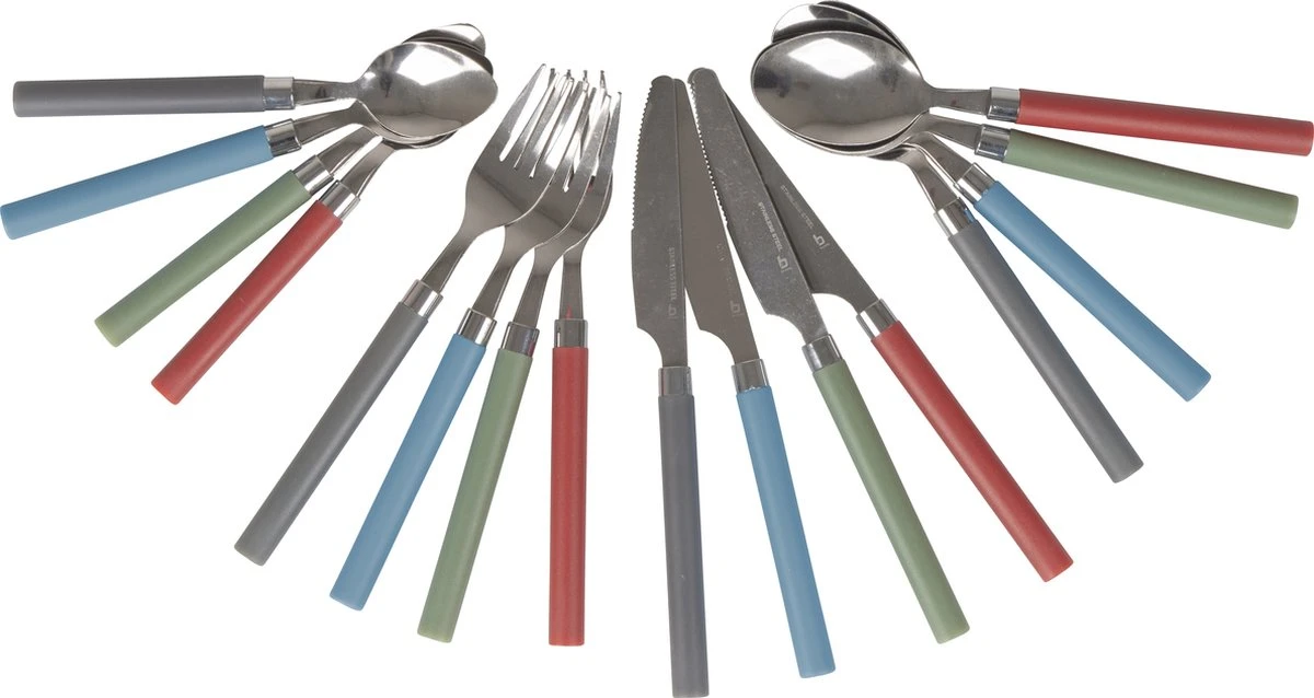 Bo-Camp Bestekset - 4-Delig - 1-Persoons - Groen - Afbeelding 4