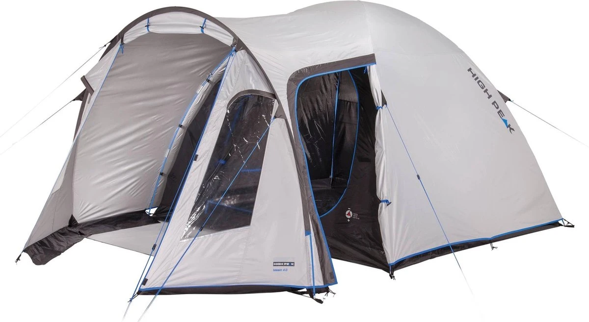 High Peak Tessin 4.0 Koepeltent - Nimbus Grijs - 4 Persoons - Afbeelding 9