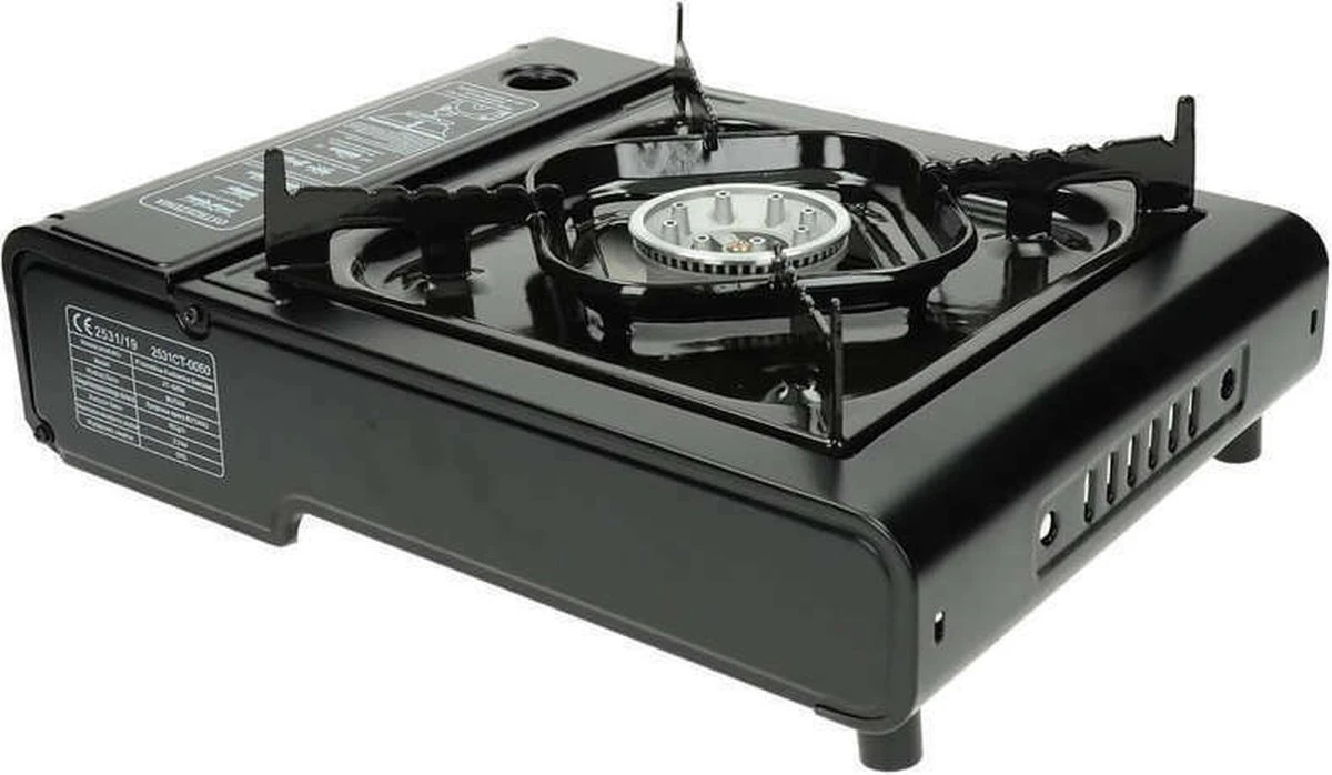 SMH LINE® Camping Kooktoestel - Draagbaar Gasfornuis - Incl. 10x Gasflessen En Koffer - Afbeelding 4