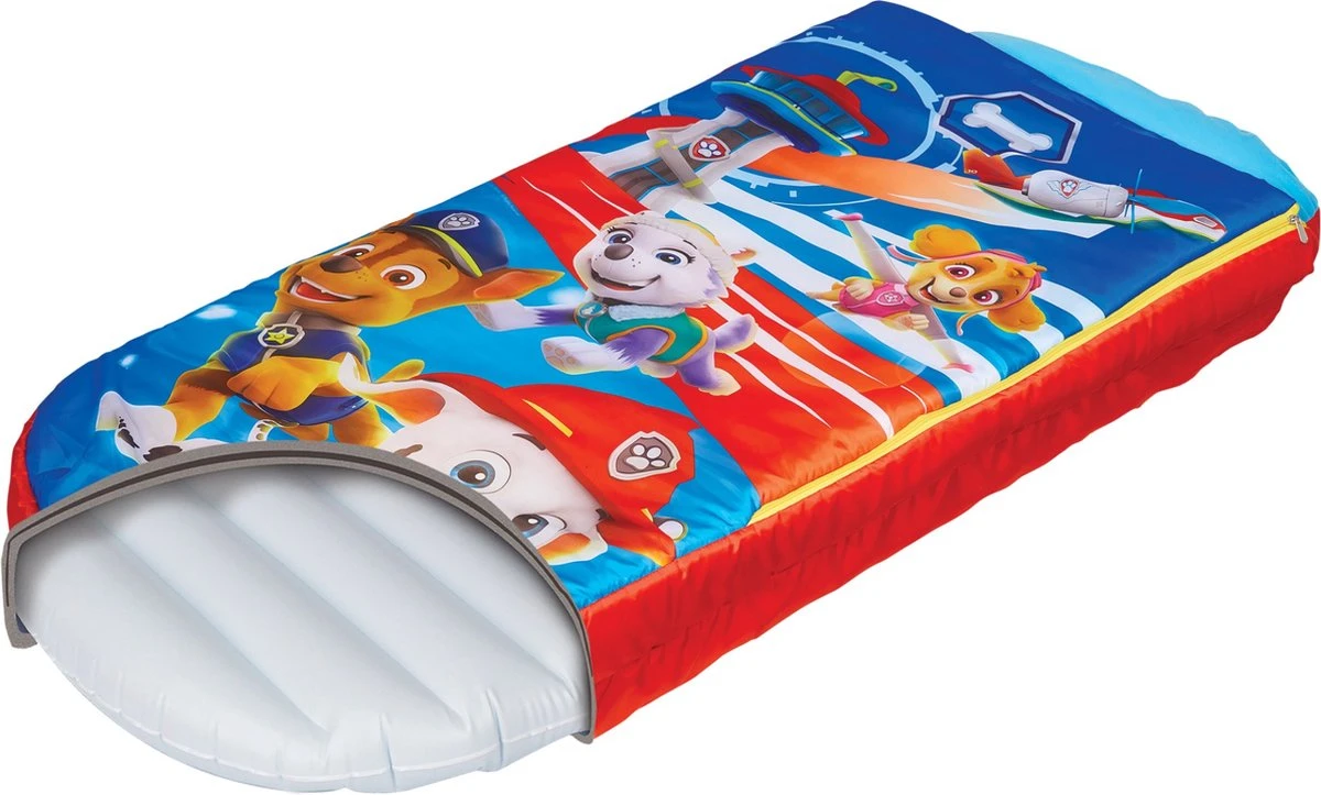 Paw Patrol Junior ReadyBed-2 In 1 Kids Sleeping Inflatable Air Bed In A Bag With A Pump, Polyester, Single - Afbeelding 2