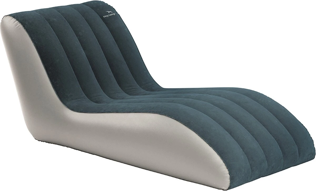 Easy Camp Comfy Lounger-Campingstoel-Ligstoel-Opblaasbaar-Staal Blauw - Afbeelding 2
