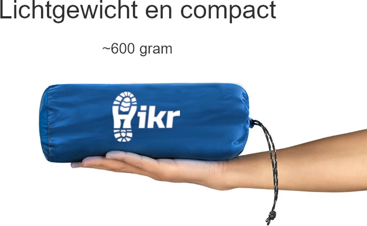 Hikr® Luchtbed - Slaapmat - Opblaasbaar Matras - Lichtgewicht - Outdoor - Camping - Hiking & Wandelen - Afbeelding 7