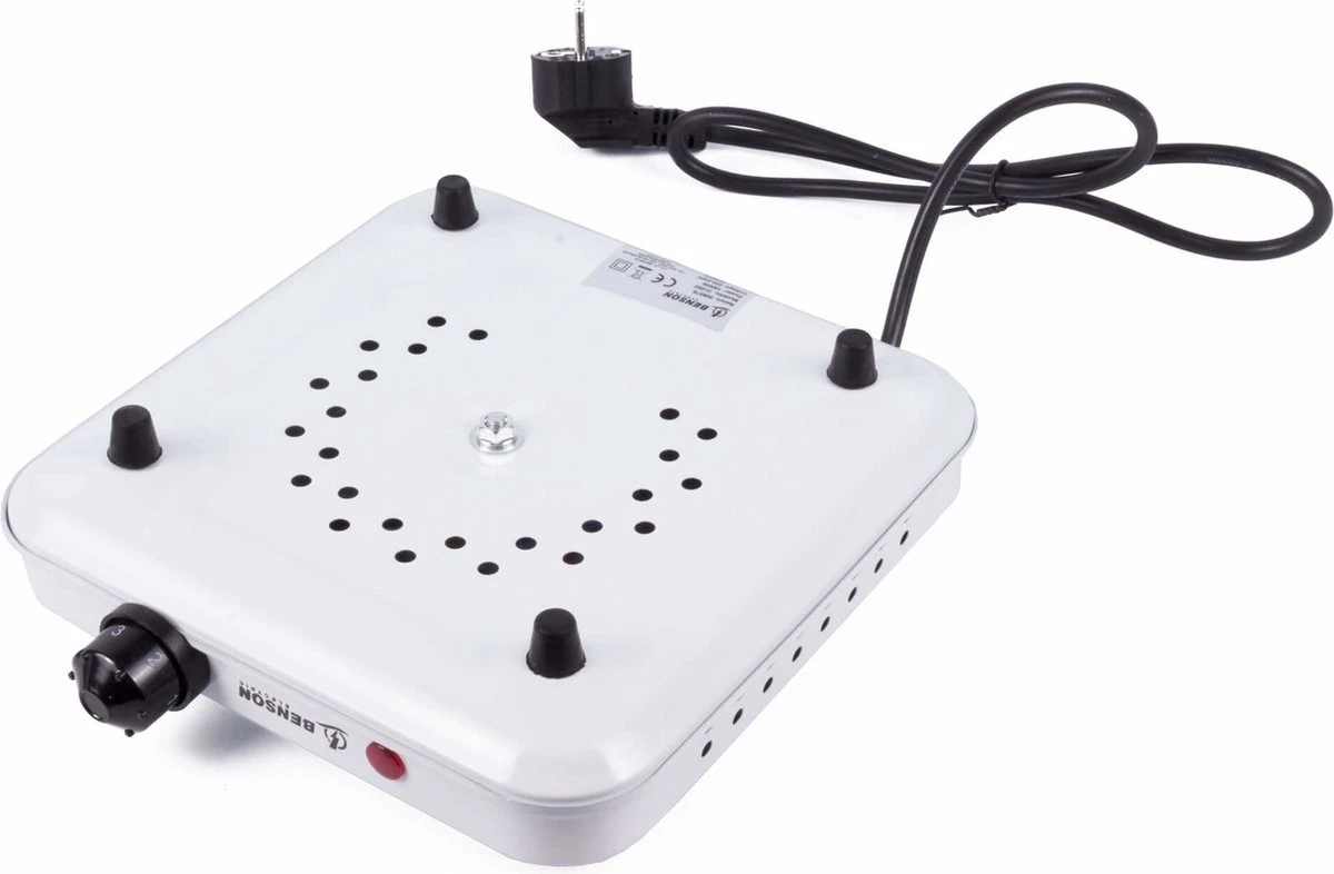 Benson Kookplaat - Enkel - Wit - 1000W - Afbeelding 6