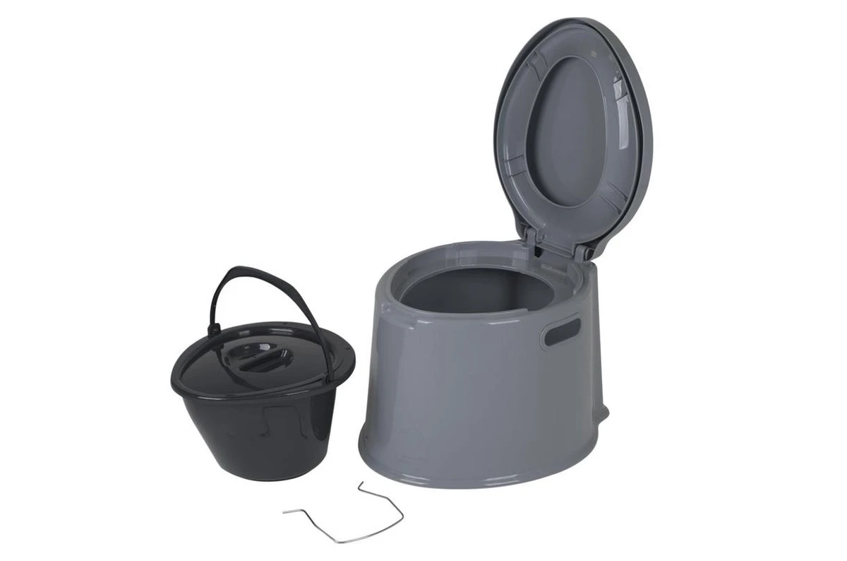 Bo-Camp Draagbaar Camping Toilet - 7 Liter - Grijs - Afbeelding 3