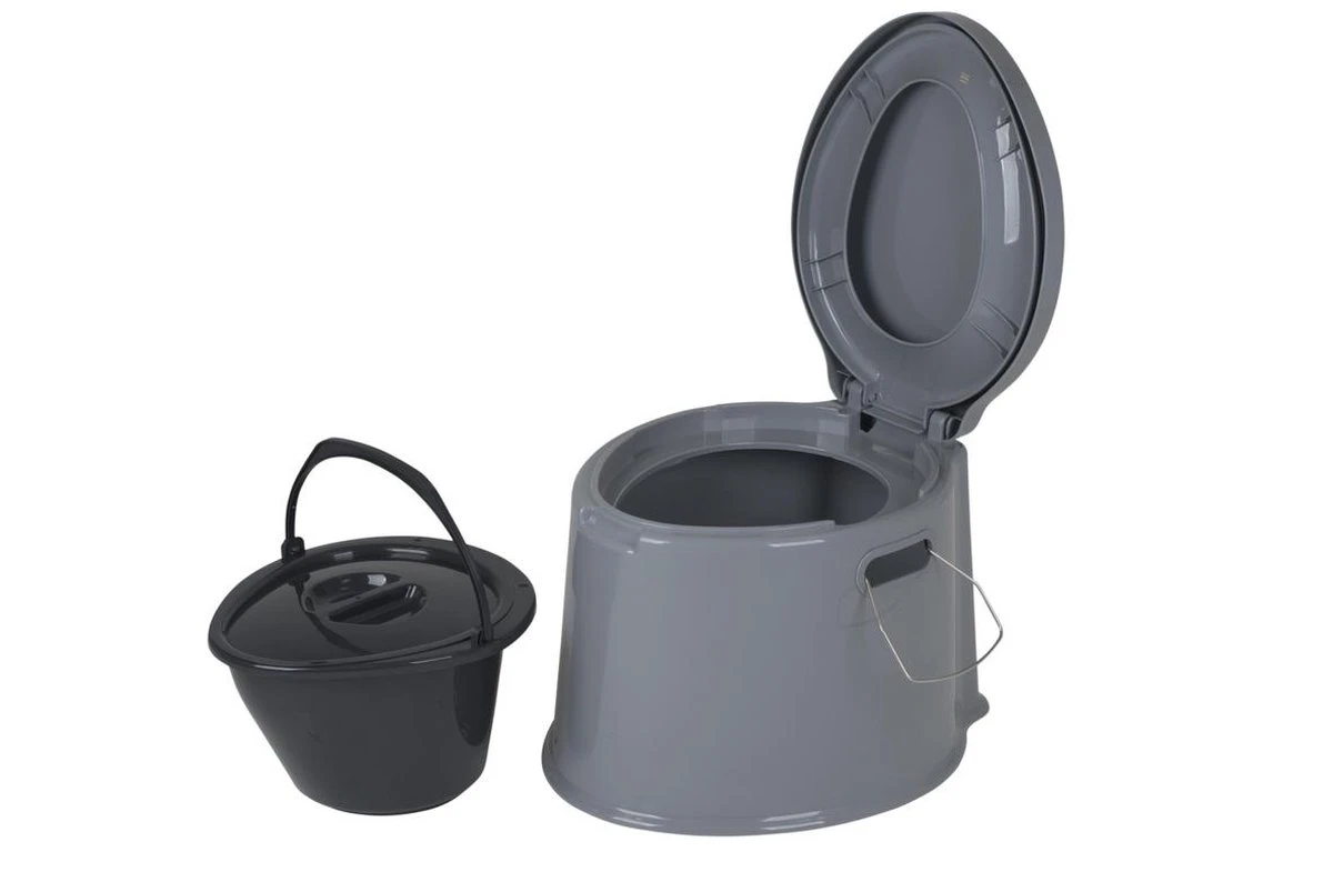 Bo-Camp Draagbaar Camping Toilet - 7 Liter - Grijs - Afbeelding 4
