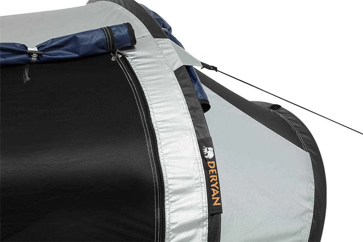 Deryan Cocoon Pop Up Tent - Luchtbed - Luchtpomp - 4 Persoons - Zilver - Afbeelding 11