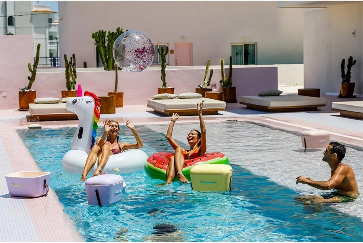 Merkloos Polarbox - Koelbox - Met Schouderband - Geel - 20 Liter - 45x30x(H)27cm - Afbeelding 2