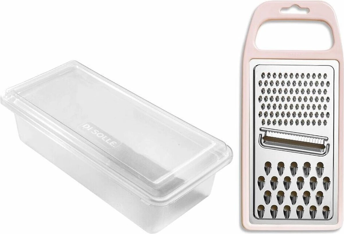 Di Solle Inova D - 6 Persoons Bestekset - Handige Opbergbak Met Raspdeksel - 26 Delig - Baby Pink - Afbeelding 3