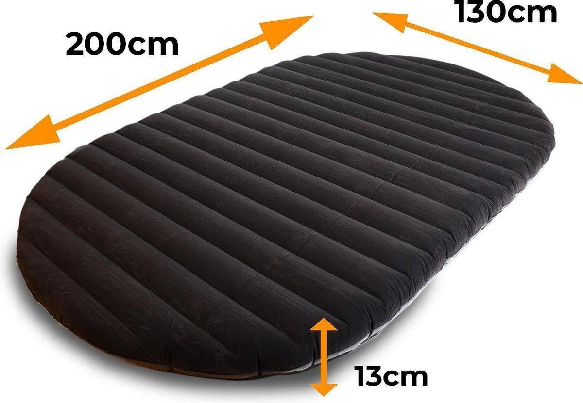 Deryan Luxe Twin Luchtbed - Tweepersoons Luchtbed Inclusief Pomp - 200 Cm X 130 X 13 Cm - Afbeelding 6