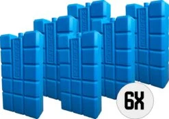 DULA Koelelementen - Blauw - 6 Stuks - 750 Gram - 20x10,5x4cm