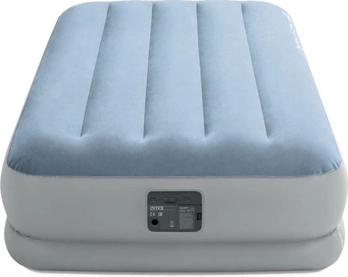 Intex 64166NP Raised Comfort Luchtbed 191x99x36 Cm Lichtblauw/Grijs - Afbeelding 2