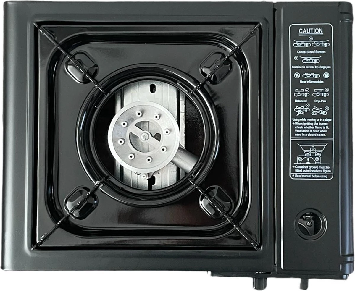 Campingman Draagbaar Gasfornuis - Campingkooktoestel - 1-Pits - Met Koffer - Afbeelding 2