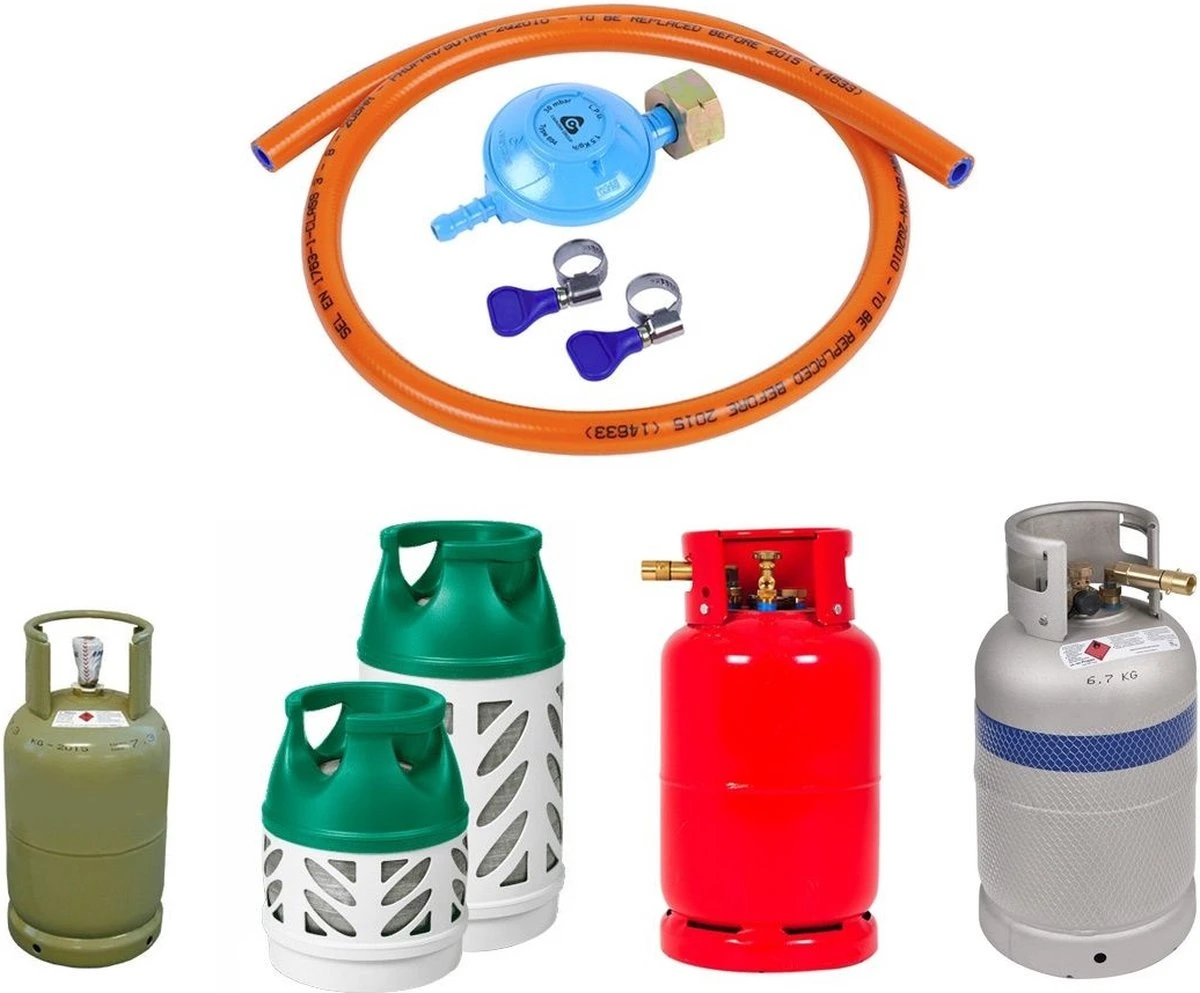 Kemper Gaskooktoestel Set – Campingset – Campingkookset – INCLUSIEF Installatiesetje – TOT 4 RVS Branders - Afbeelding 2