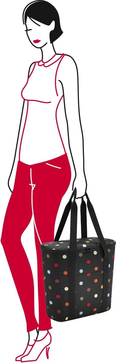 Reisenthel Thermoshopper Koeltas - 15L - Dots Zwart - Afbeelding 2