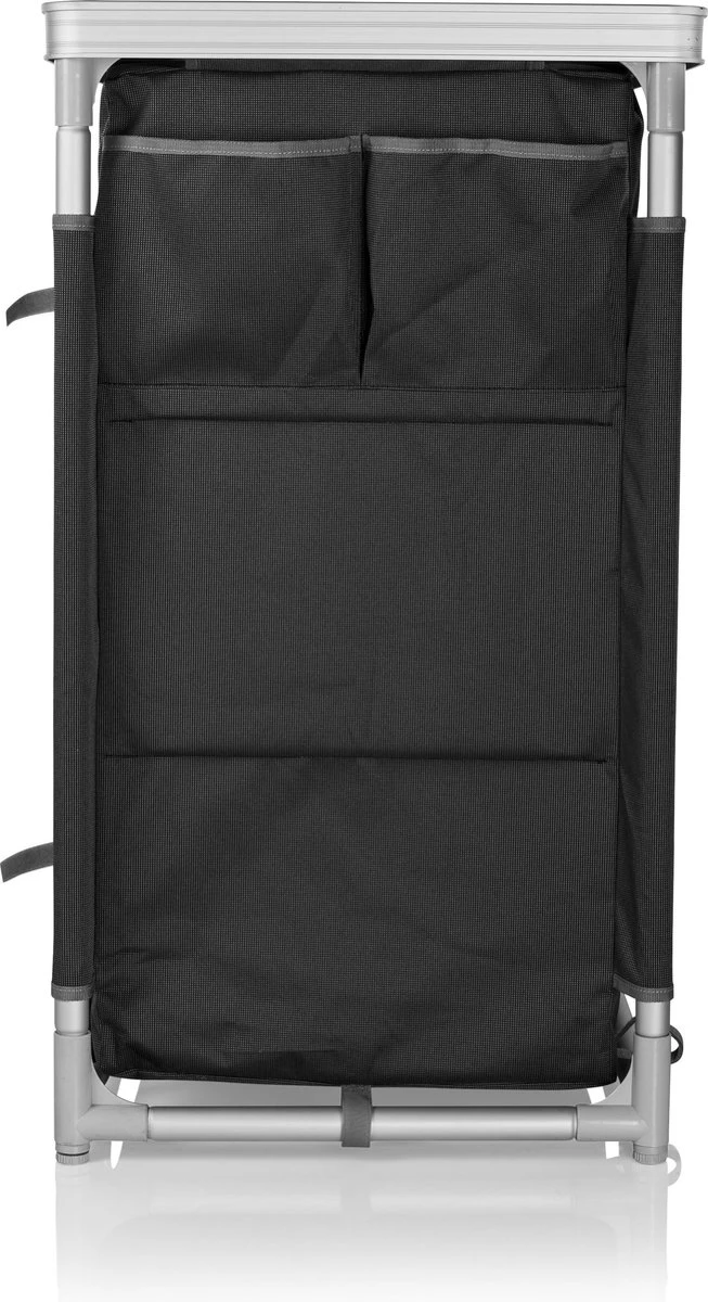 Campart Campingkeuken KI-0734 - Campingkast Groot - 4 Verstelbare Poten - Opvouwbaar En Lichtgewicht - Inclusief Opbergtas - Grijs - Afbeelding 4