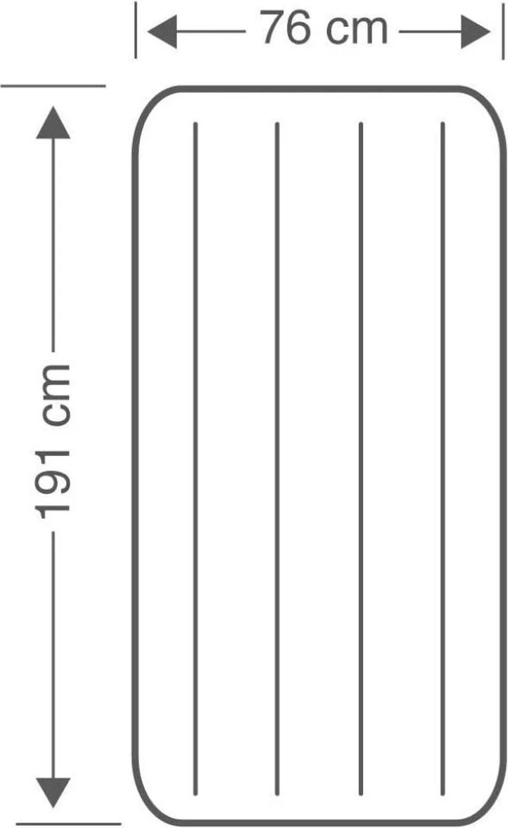 Intex Luchtbed - Classic Downy - Formaat: Cot - B76 X L191 X H25 Cm - 1 Pers. - Met Reparatieset - Afbeelding 4