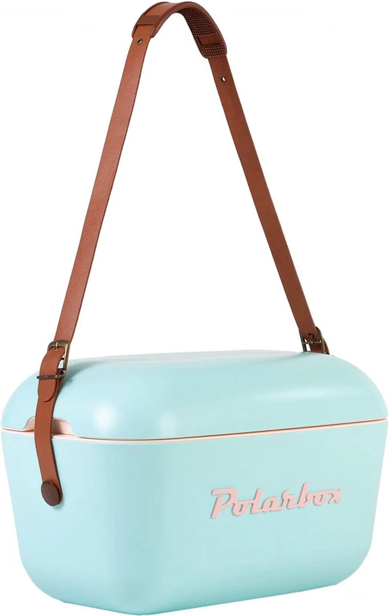 Merkloos Polarbox Koelbox Met Schouderband - Pastelgroen - 20 Liter - 45x30x(H)27cm - Afbeelding 2