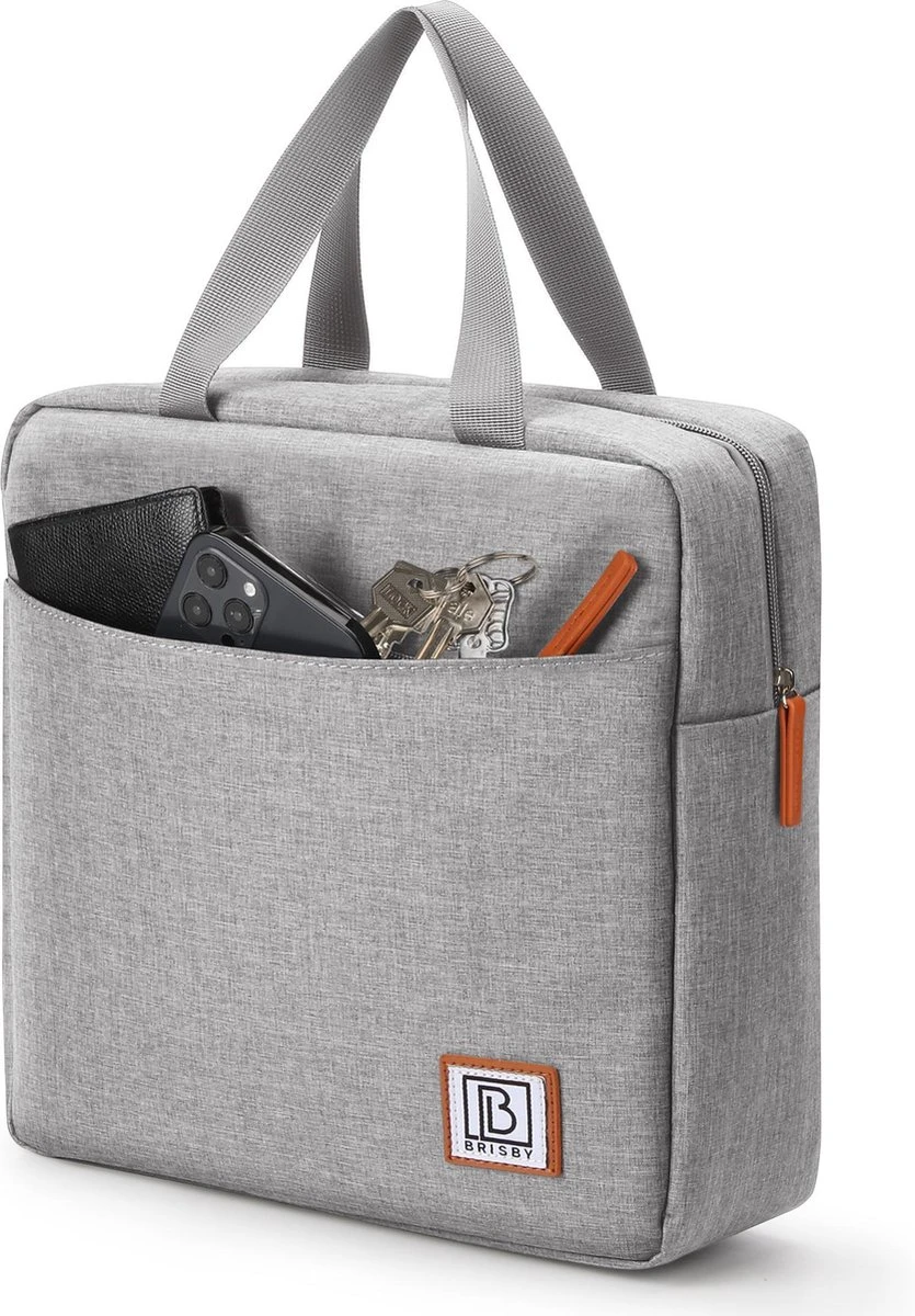 Brisby 4 Laags Geïsoleerde Koeltas - Lunchtas 7 Liter - Lichtgrijs - Afbeelding 2