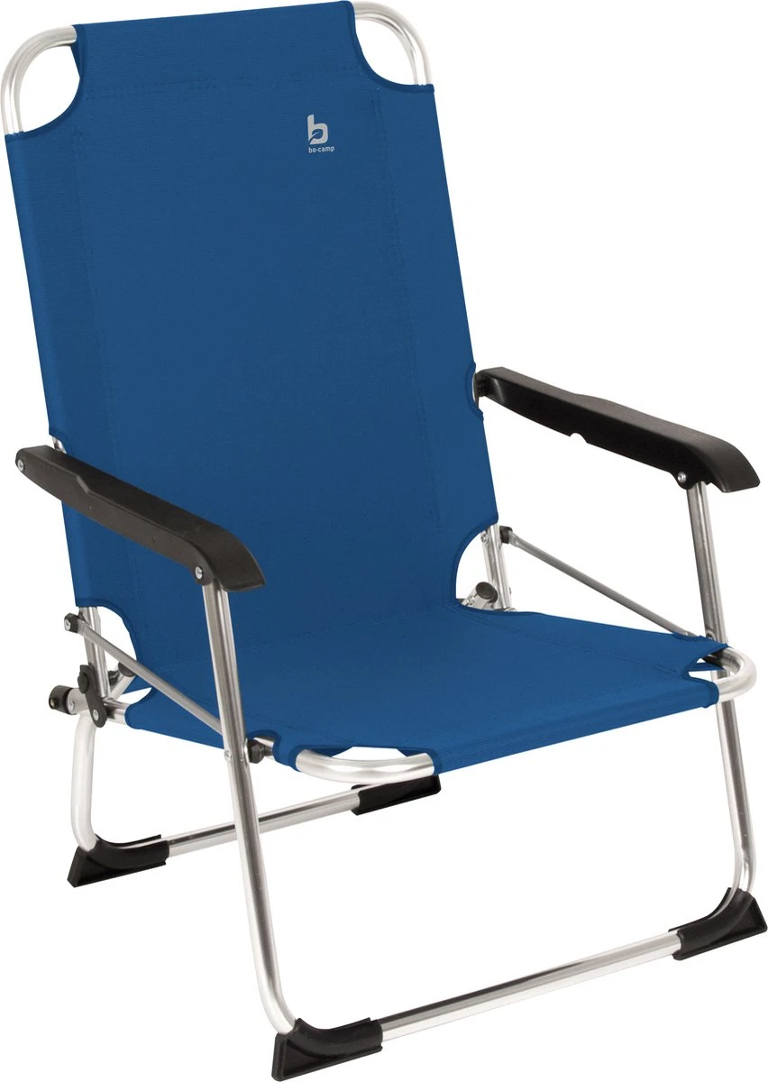 Bo-Camp Copa Rio Strandstoel - Opvouwbaar - Beach - Ocean (blauw)